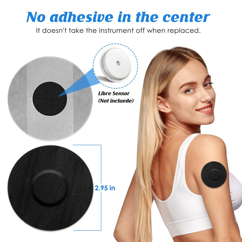 Pack Of 40 Freestyle Libre 3 Plasters, Waterproof, Breathable, Plasters For Freestyle Libre 1, 2 & 3, Skin-Friendly Plasters For Swimming & Bath, Black Youshares - NewNest Australia