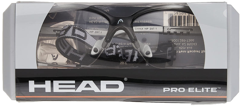 HEAD Racquetball Goggles - Pro Elite Anti Fog & Scratch Resistant Protective Eyewear w/ UV Protection Silver - NewNest Australia