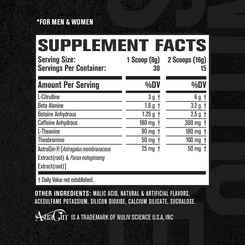 NITROSURGE Pre Workout Supplement - Endless Energy, Instant Strength Gains, Clear Focus, Intense Pumps - Nitric Oxide Booster & Powerful Preworkout Energy Powder - 30 Servings, Arctic White - NewNest Australia
