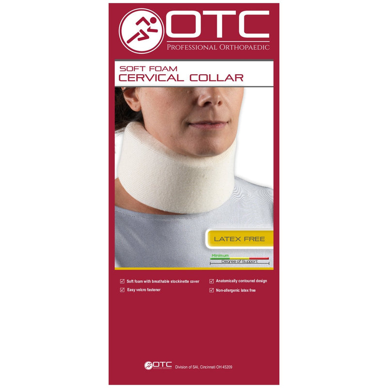 OTC Cervical Collar, Soft Foam, Neck Support Brace, Large (Average 3" Depth Collar) Average 3" Depth Collar - NewNest Australia