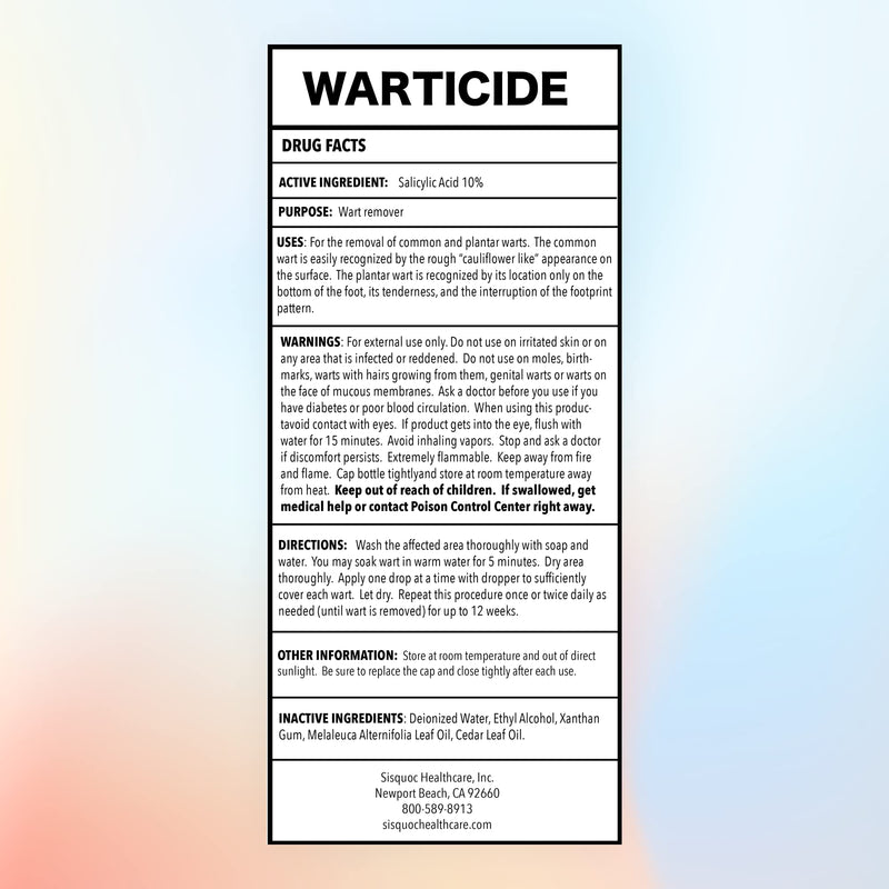WARTICIDE Fast-Acting Wart Remover - Plantar and Genital Wart Treatment, Attacks Warts On Contact, Easy Application (1 Fluid Ounce) 1 Fl Oz (Pack of 1) - NewNest Australia