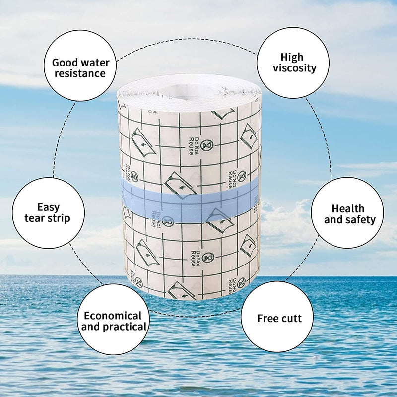 Waterproof Transparent Bandage, 15 Cm X 10 M Shower Plaster Roll, Waterproof Bandage, Tattoo Waterproof Adhesive Bandage, Transparent Bandage, Skin Protection Pad For Tattooed Skin - NewNest Australia