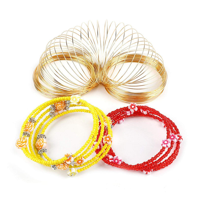 500 Loops Jewelry Wire Memory Beading Wire Steel Memory Wire Cuff Bangle Bracelet for Jewelry Making Supplies Art Creation Bracelet Necklace DIY Crafts Making Jewelry Making Dolls - NewNest Australia