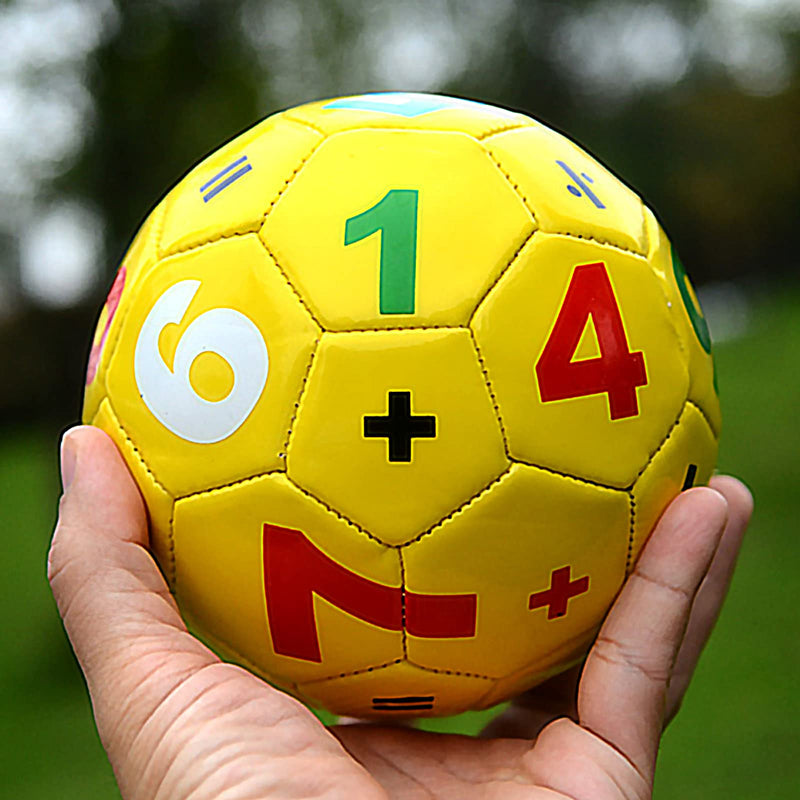 Soccer Ball Size 2 Yellow with Random Letter and Number Suitable for Kids Toddler Boy Gift Training Practice 2-6 Years Old - NewNest Australia