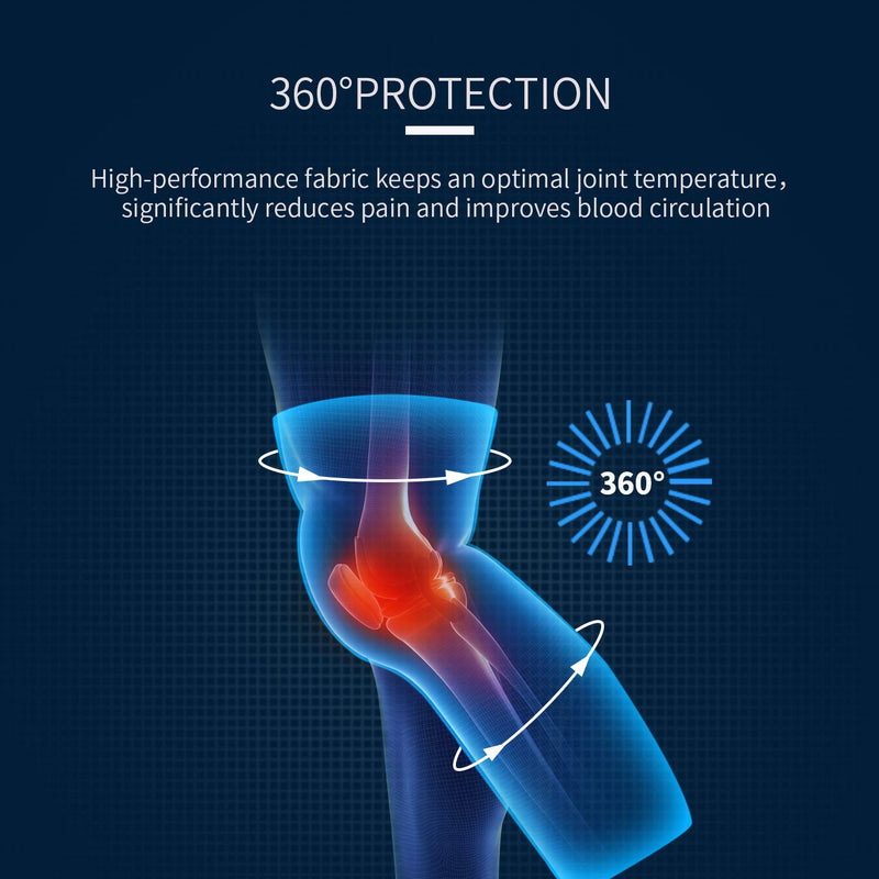 Full Leg Sleeves Long Compression Leg Sleeve Knee Sleeves Protect Leg, for Man Women Basketball, Arthritis Cycling Sport Football, Reduce Varicose Veins and Swelling of Legs(Pair) Green-Updated Medium (1 Pair) - NewNest Australia