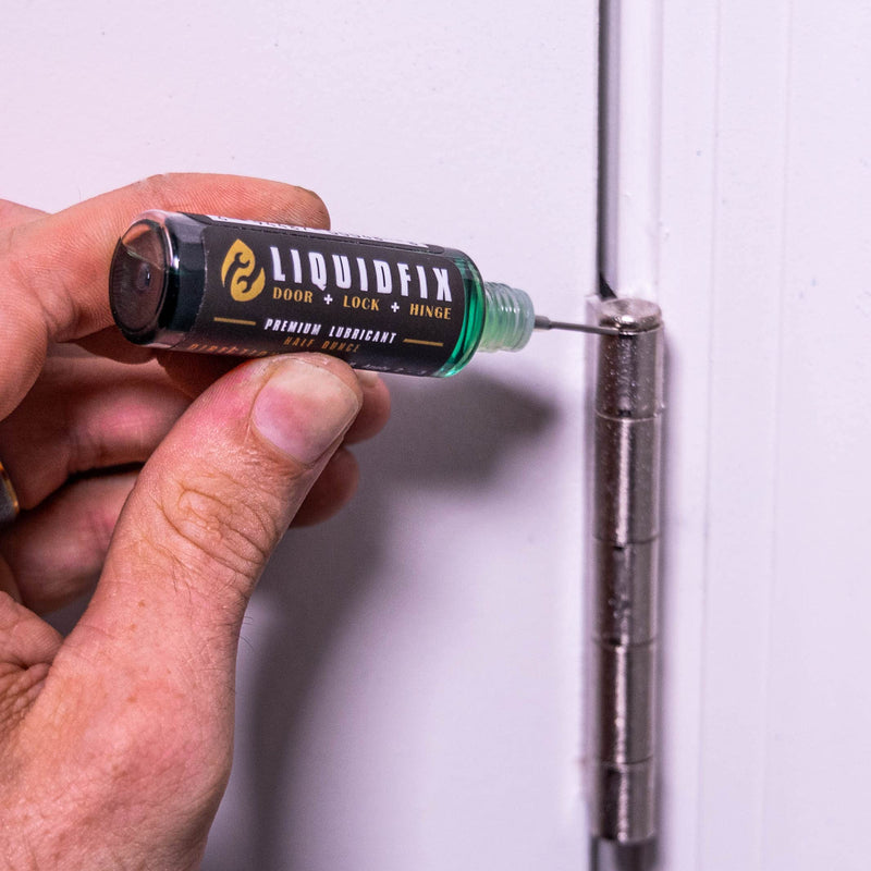 LIQUIDFIX LiquidFix Door, Lock, and Hinge Lubricant | 4 oz Dropper + 0.5 Needle Combo Pack Door & Sliding Long-Lasting Squeaky Oil for Hinges Glass Doors - NewNest Australia