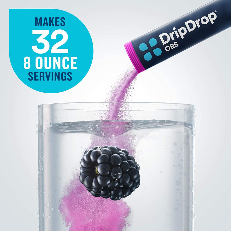 DripDrop ORS Hydration - Electrolyte Powder Packets - Berry - 32 Count 32 Count (Pack of 1) - NewNest Australia
