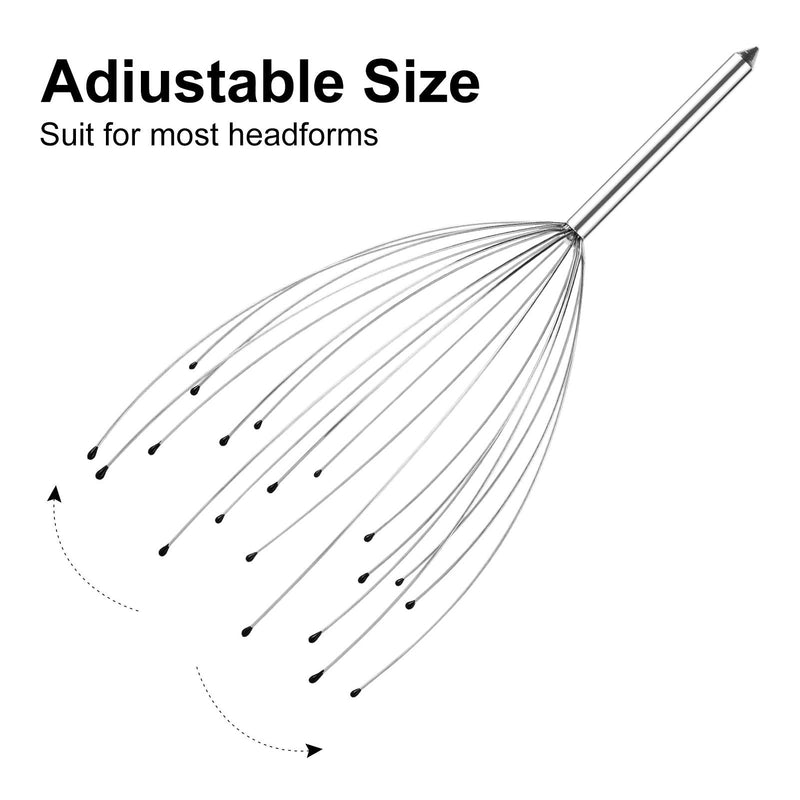 2 Pack Scalp Massagers, 20 Fingers Hand-held Massage Tingle, Asqraqo Massagers for Deep Relaxation, Stress Relief and Hair Stimulation - NewNest Australia