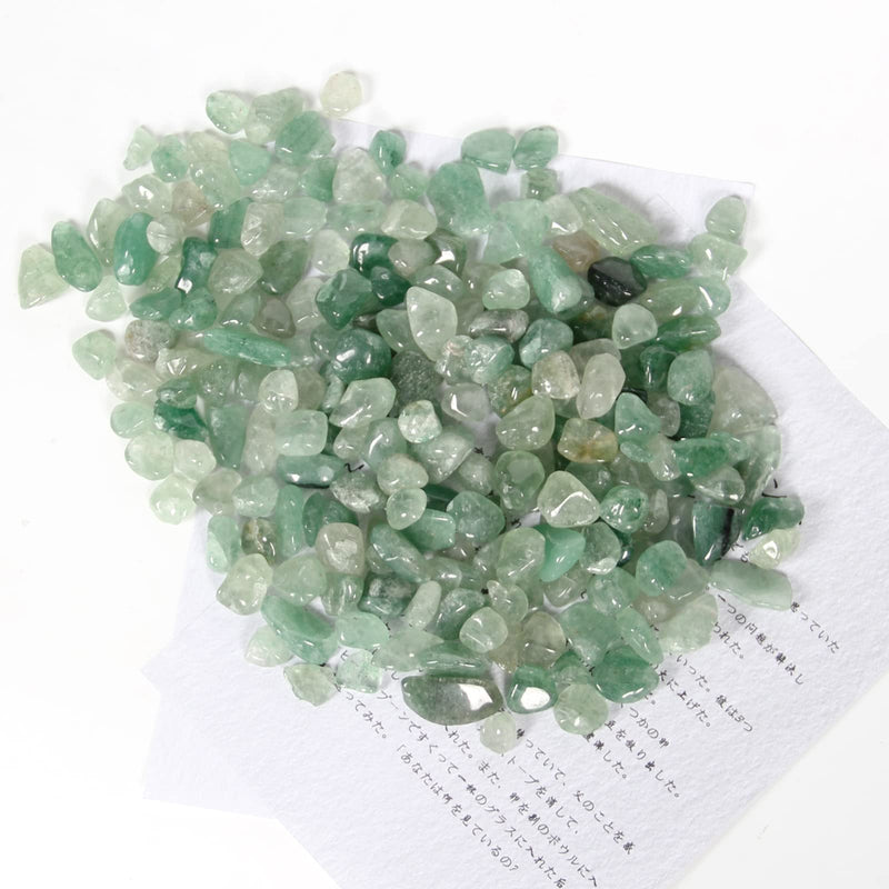 1.1lb Natural Green Strawberry Quartz Crystal Chips-Green Strawberry Quartz Healing Crystals Chips, Crushed Crystal Gemstones for Crafts, Beautiful Package for Gift (Green Strawberry Quartz) - NewNest Australia