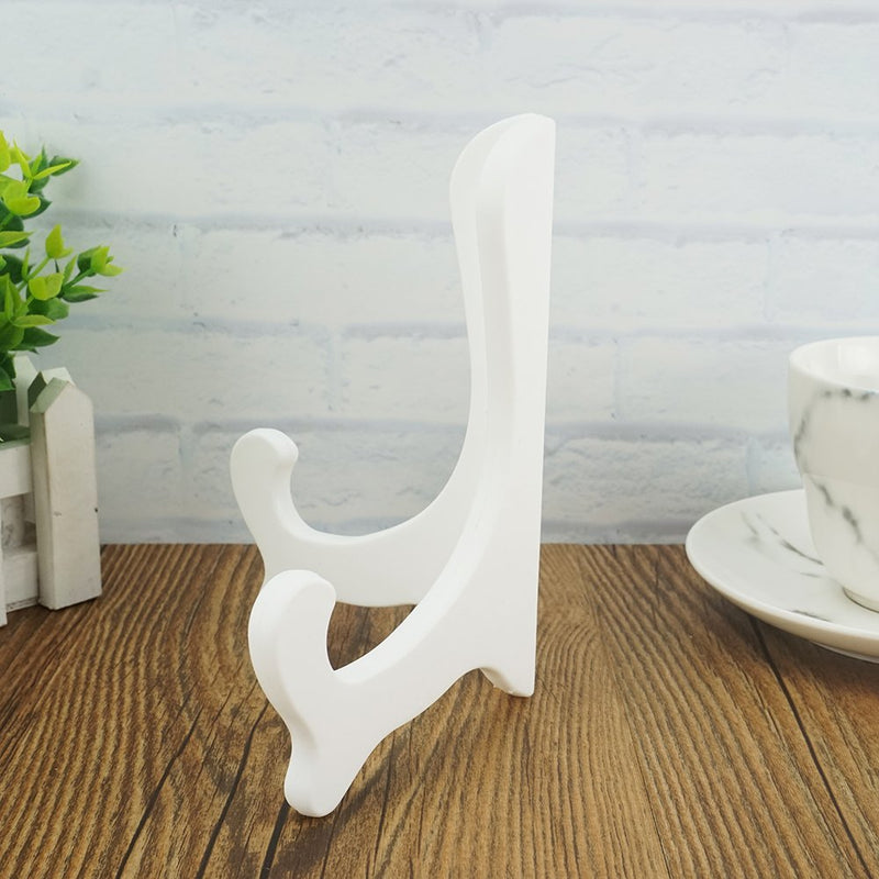 NewNest Australia - Artliving White 6 inch Plastic Easels Plate Holder Stand Display Stands Picture Frame Stand Holder-Set of 4 