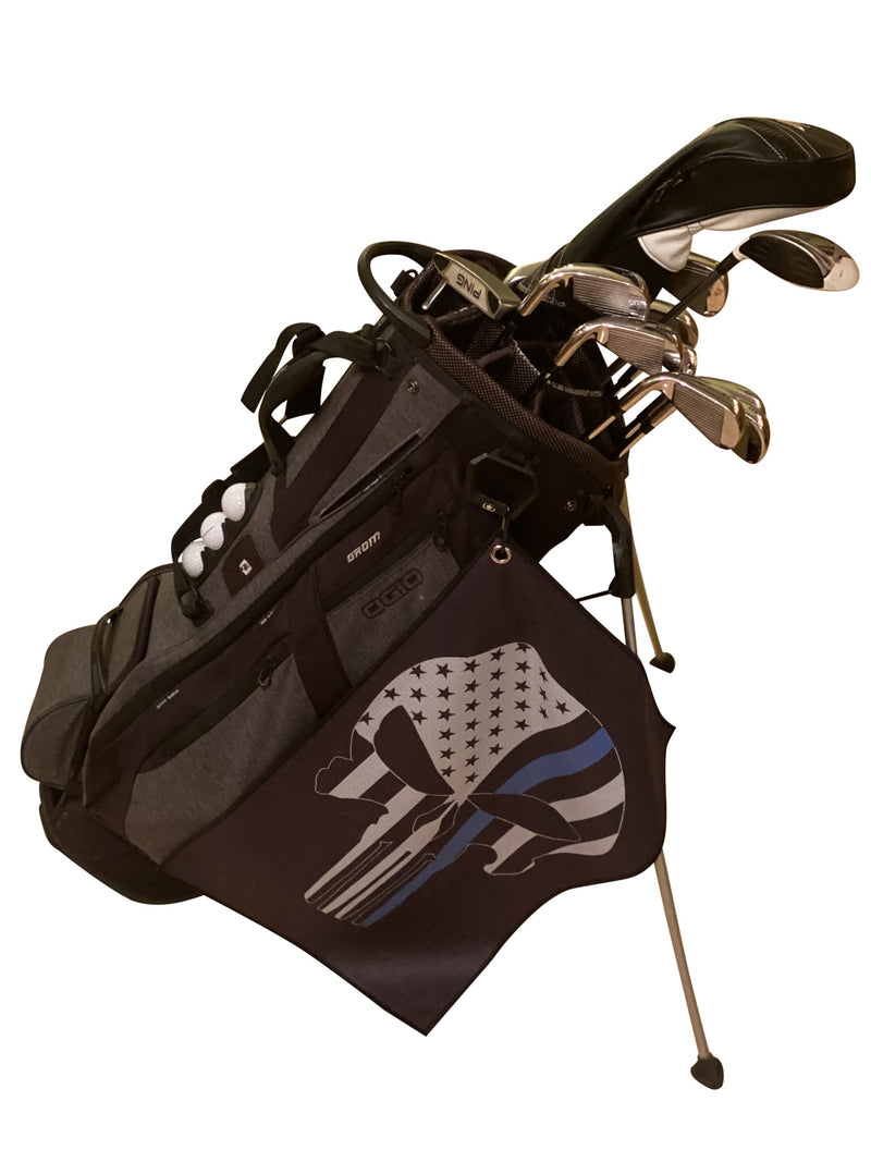 Microfiber Golf Towels - Golf Towel Gift with Bag Clip Punisher Black - NewNest Australia