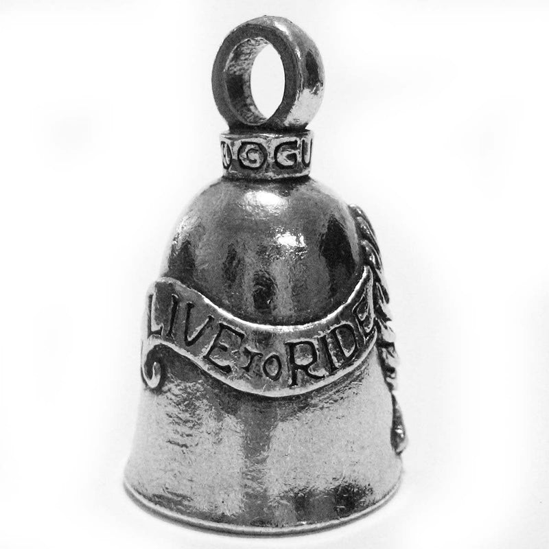 Guardian Bell Live To Ride Motorcycle Biker Luck Riding Bell Silver, 2 Inch - NewNest Australia