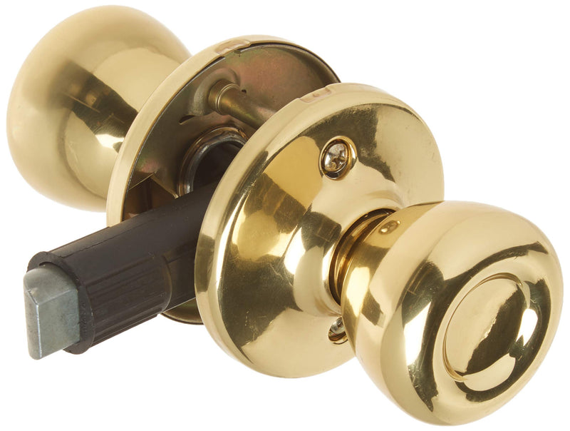 Kwikset 92001-519 Mobile Home Hall & Closet Door Knob in Polished Brass - NewNest Australia