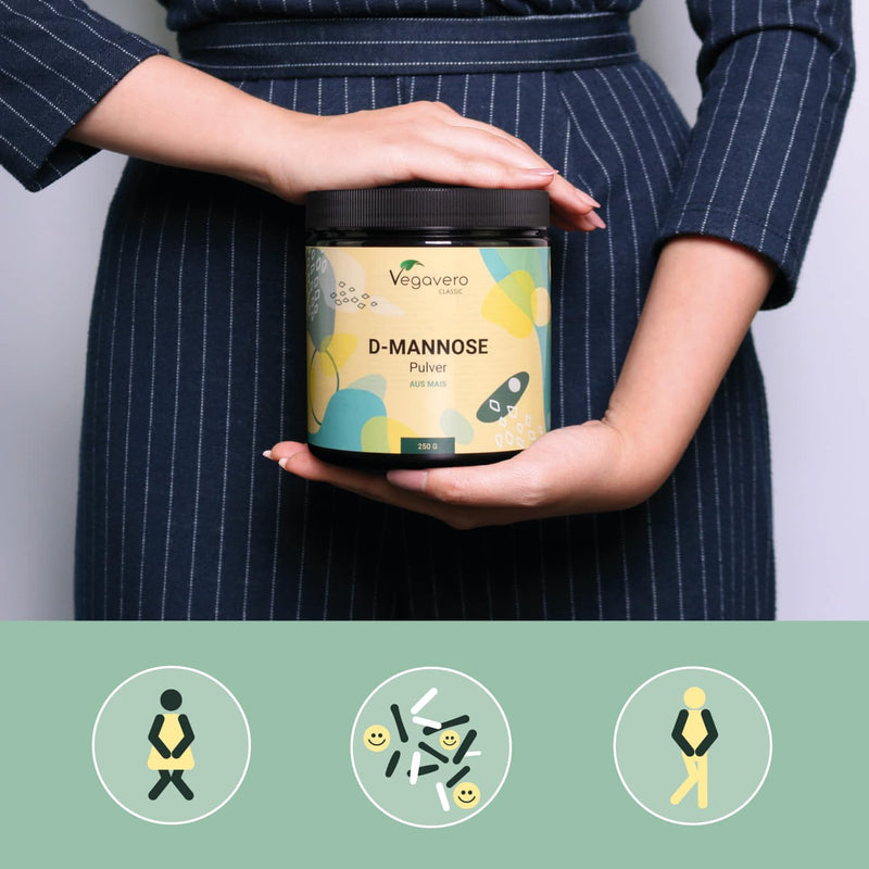 D-MANNOSE powder 250 g Vegavero ® | Purely plant-based & natural | Laboratory tested and GMO-free | With measuring spoon | Optimal solubility | Vegan - NewNest Australia