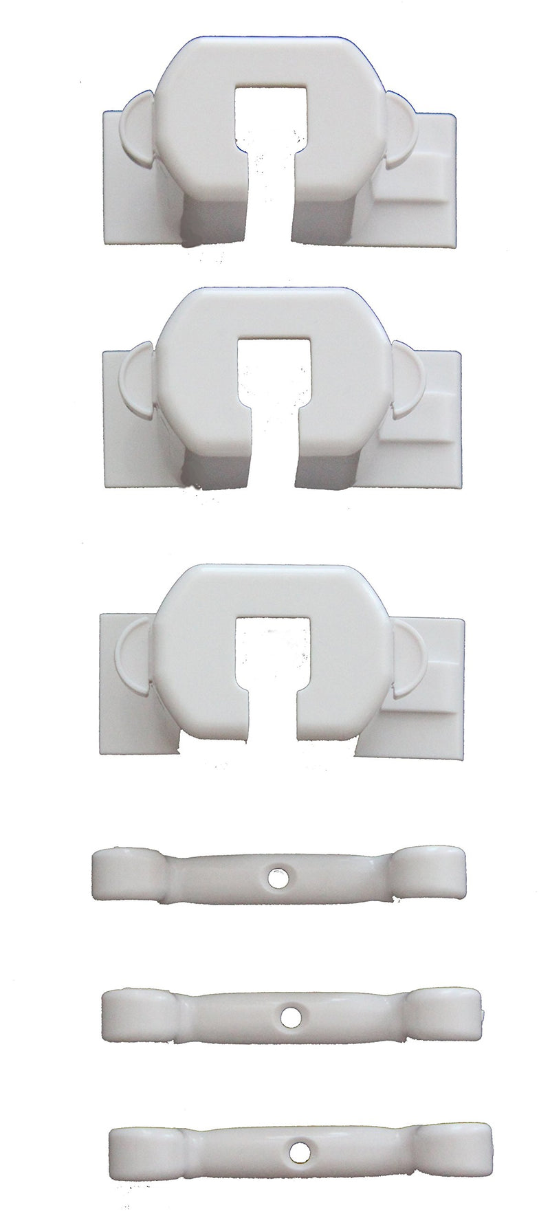 Cardinal Gates 3 Piece Plug Guard and Cord Keeper, White - NewNest Australia