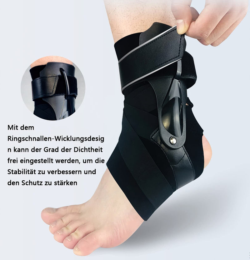 Ankle Brace, Adjustable Foot Brace, Ankle Support with PE Board, Strong Stabilization, Ankle Brace with Velcro Fastening, for Men and Women, Ankle Pain (M) - NewNest Australia