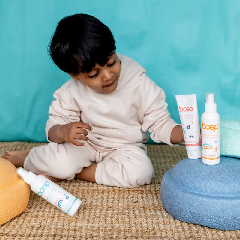 boep Kids Conditioner | Vegan natural cosmetics hair conditioner for children | Moisturizes, detangles the hair and ensures better combability (100ml) - NewNest Australia