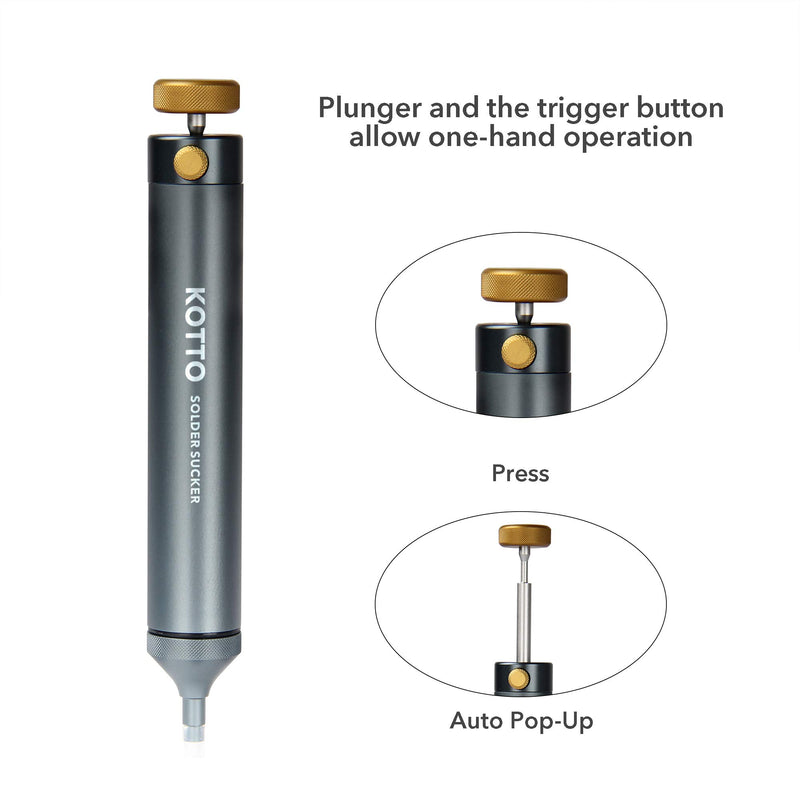 Kotto Solder Sucker, Vacuum Desoldering Pump, Removal Hand Tool for Soldering Weldin - NewNest Australia