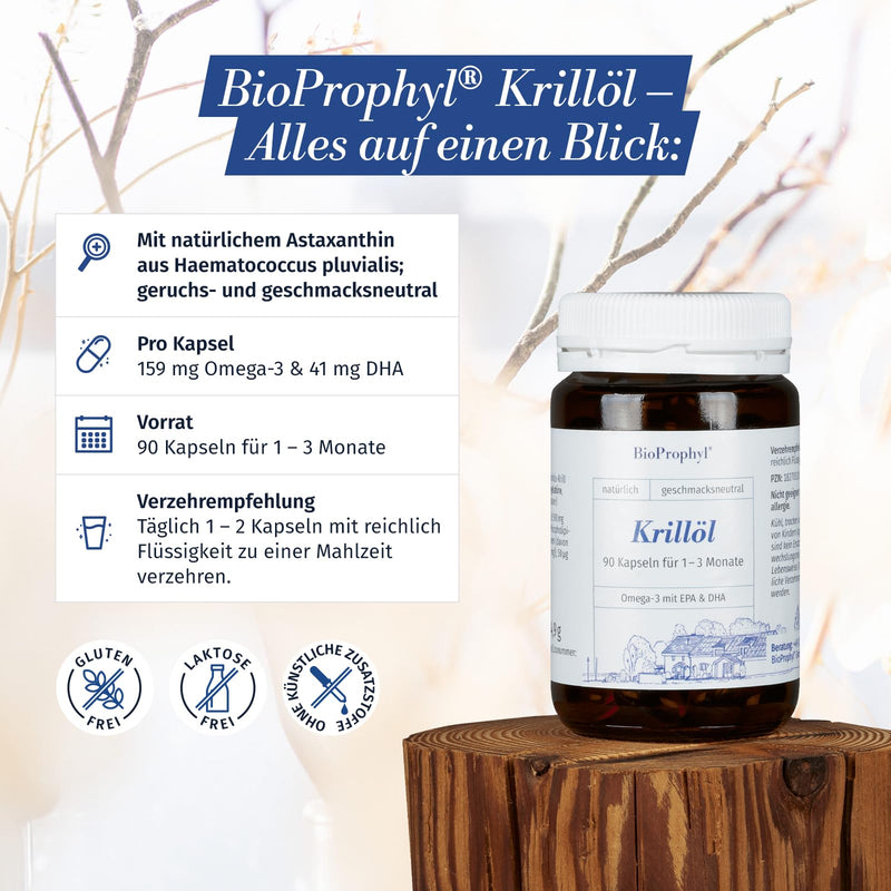 BioProphyl® Krill Oil | high dose 590 mg krill oil | 159 mg Omega 3 fatty acids - NewNest Australia