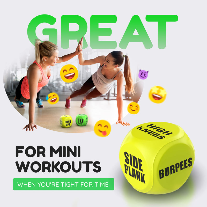 Skywin Workout Dice - Fun Exercise Dice for Solo or Group Classes, 6-Sided Foam Fitness Dice Great Dynamic Exercise Equipment - NewNest Australia