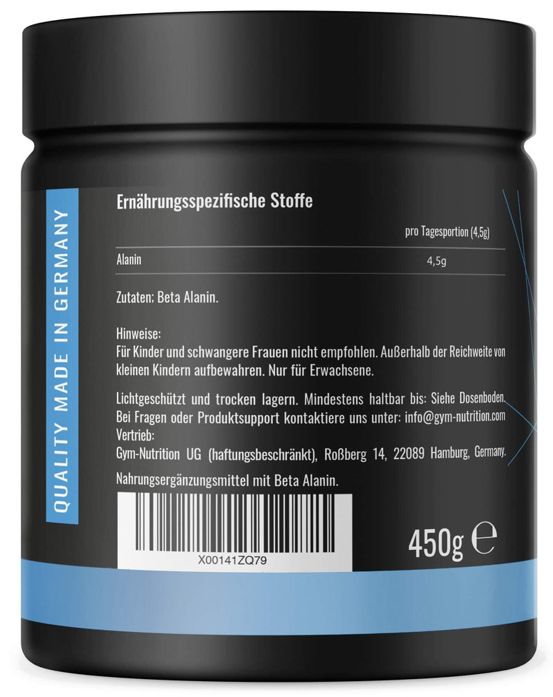 Premium Beta Alanine - High dosage - Vegan - No additives - 99% purity - Laboratory tested - Popular with athletes - Bottled in Germany - NewNest Australia