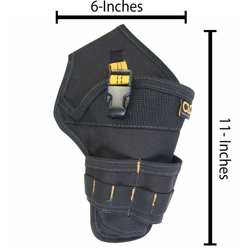 CLC Custom Leathercraft 5023 Deluxe Cordless Poly Drill Holster, Black - NewNest Australia