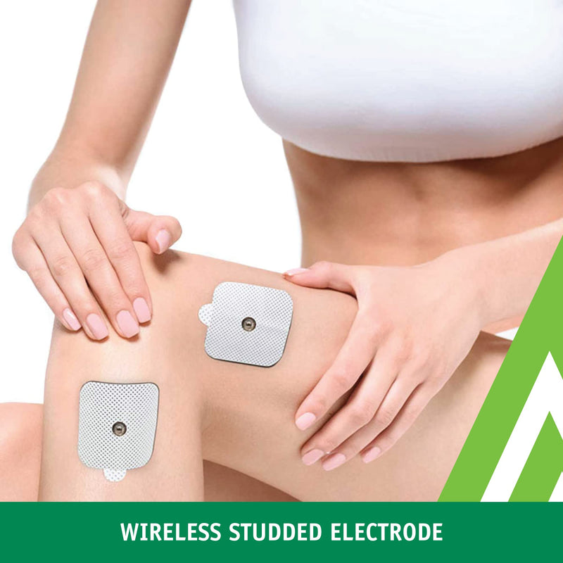 Med-Fit Self-Adhesive Pads - Universal Studded Electrode Pads To Fit Virtually All TENS Machines - Target Small or Large Painful Areas - 16 Pack. Stud Size 3.5mm - NewNest Australia