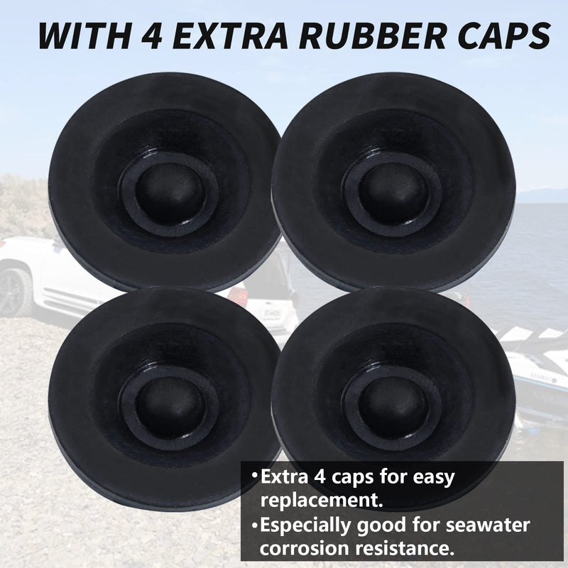iBroPrat 4PCS 1.98" Trailer Hub Cap,Trailer Axle Bearing Dust Cap Cup Grease Cover with 8 Rubber Plugs,Bolt Metal Trailer Axle Wheel Bearing and Hub Dust Caps for Most 2000 to 3500 Pound Axles Dexter 4pcs 1.98" Hub with Extru 4 Rubber Plugs - NewNest Australia
