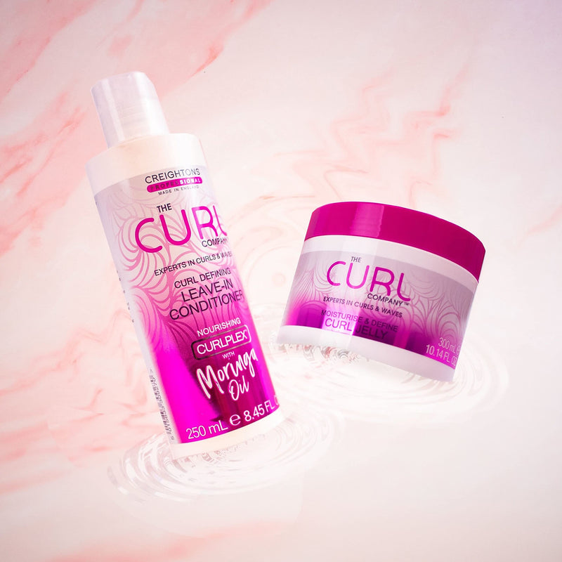 The Curl Company Curl Defining Leave-In Conditioner (250ml) - Professionally Formulated with Nourishing Curplex with Moringa Oil. Experts in Curls & Waves - NewNest Australia