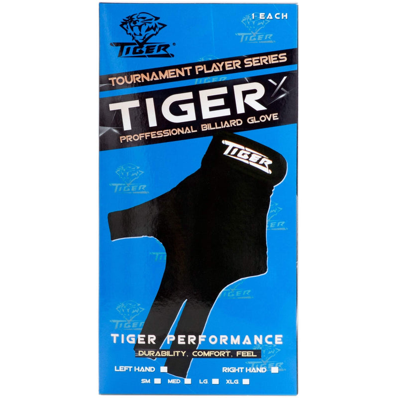 Tiger-X Billiard Glove - Black - for Left Hand by Tiger Products Medium - NewNest Australia