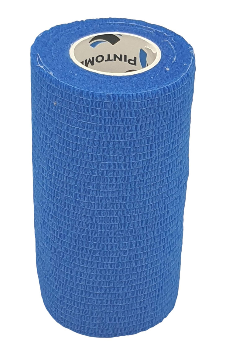 Pintomed Self-Adhesive Bandage Stretched - 10 X Blue Bandages Rolls - 10 Cm X 4.5 M Cohesive Bandage Bandage Fixation Bandage Self-Adhesive Health Plaster Sports Tape Piece For Wrist Leg Arm Vet Wrap - NewNest Australia