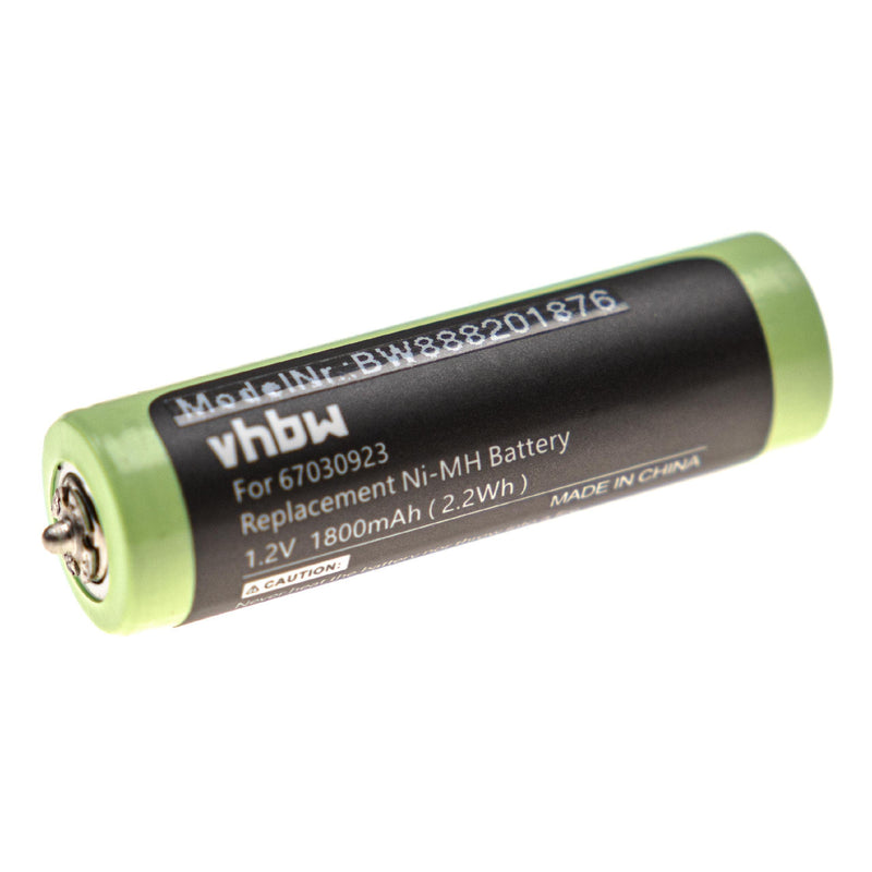 vhbw 2x batteries compatible with Braun Series 1, Series 3, SmartControl razor hair trimmer (1800mAh, 1.2V, NiMH) - NewNest Australia