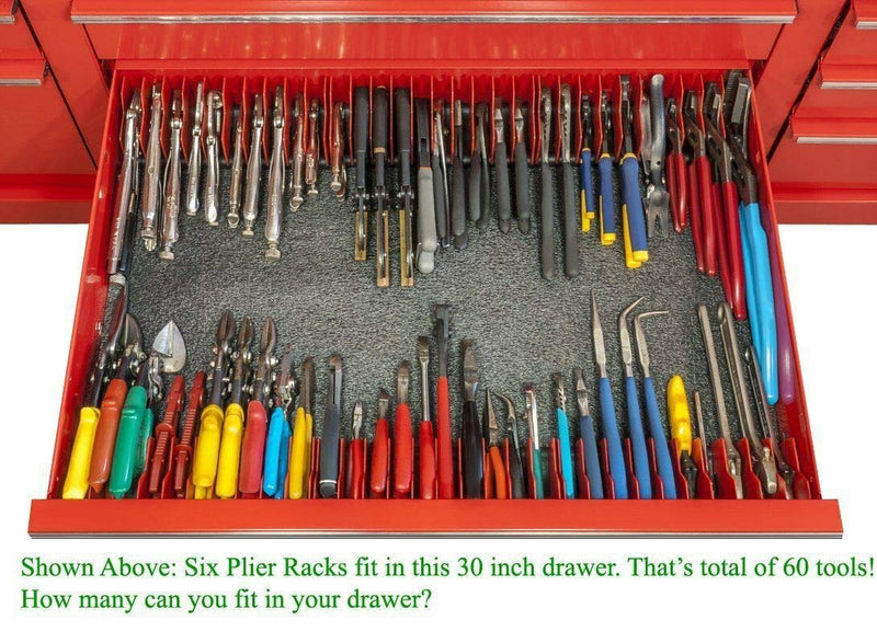 MLTOOLS Pliers Cutters Organizer Pro – Non-Slip Rubber Base – Fuel & Solvent Resistant – Durable & Long-Lasting Tool Storage Box Rack – 10 Tools Plier Organizer – Made in USA | P8248 (1 Pack) 1 - NewNest Australia