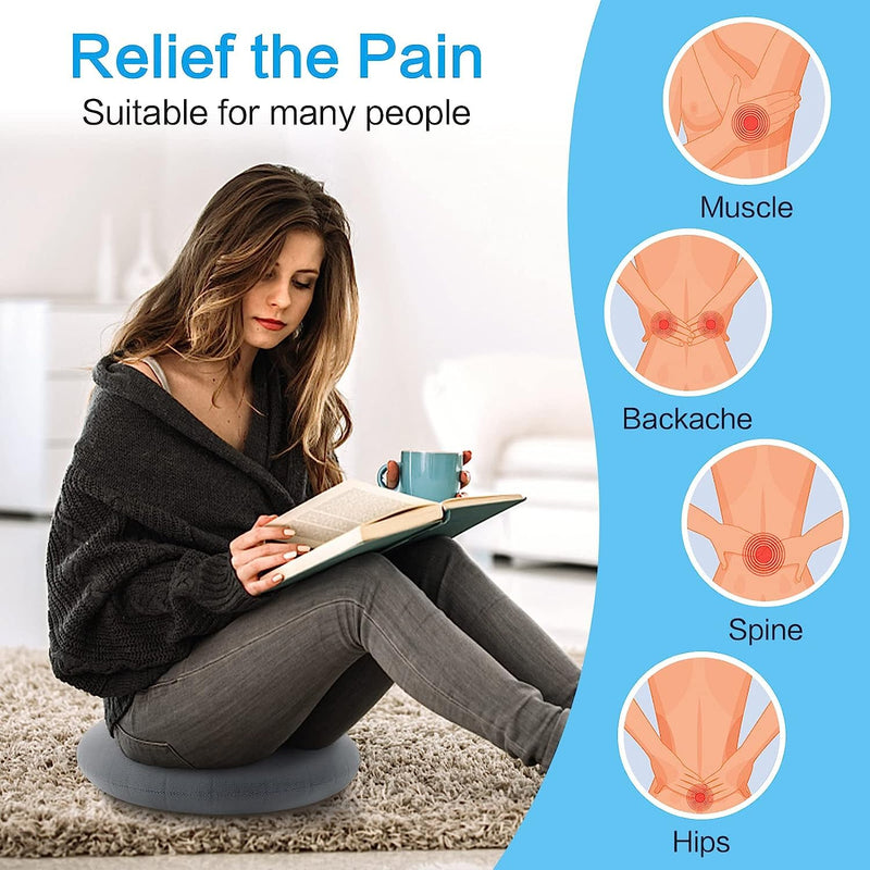 Yaklee Hemorrhoid Seat Cushion, Pack Of 2, 90 Kg Load Capacity, Inflatable Donut Cushion, 30 Cm Round Orthopedic Seat Cushion, Coccyx Seat Ring With Pump For Hemorrhoids Coccyx Pain Pregnant Women - NewNest Australia