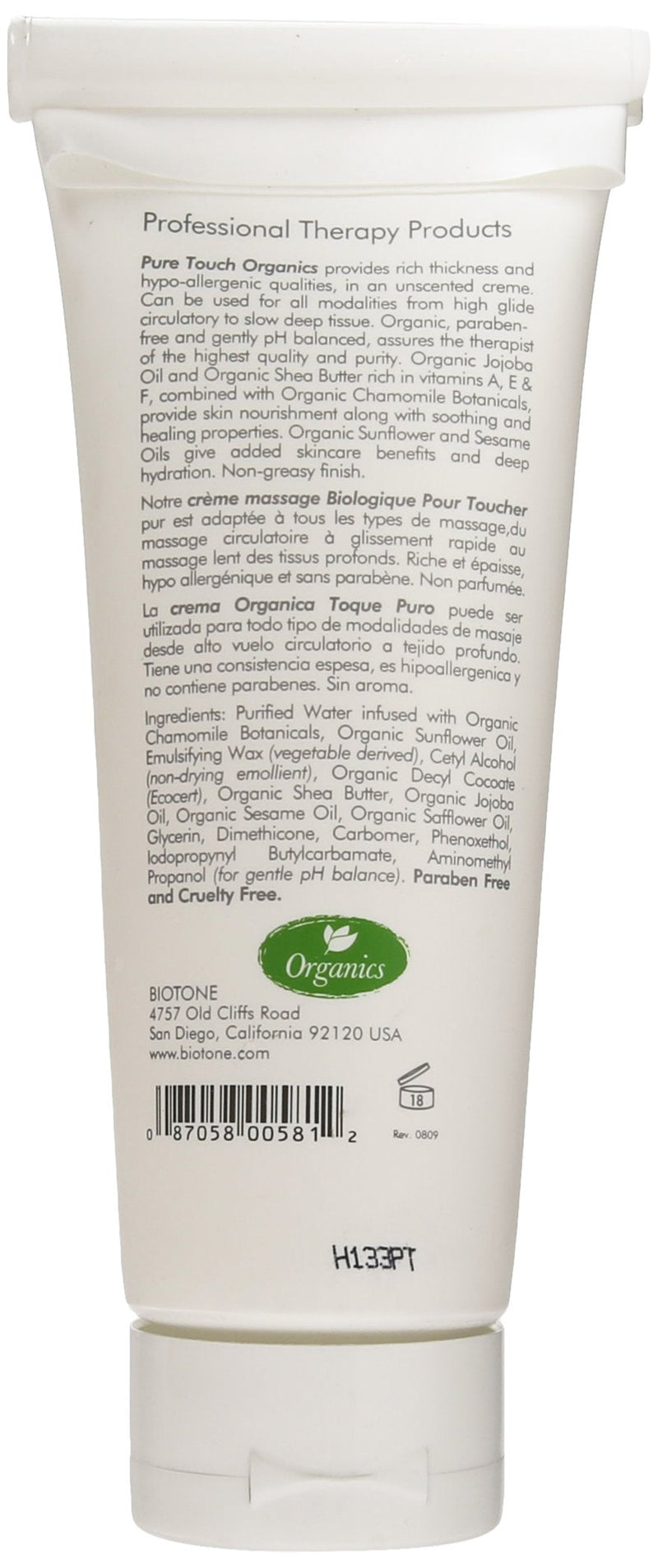 Biotone Pure Organic Massage Creme, 7 Ounce 7 Fl Oz (Pack of 1) - NewNest Australia