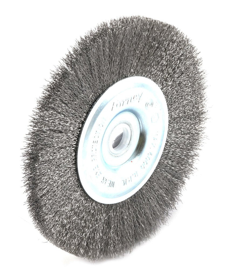 Forney 72743 Wire Wheel Brush, Fine Crimped with 1/2-Inch and 5/8-Inch Arbor, 5-Inch-by-.008-Inch - NewNest Australia