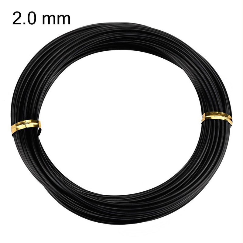 ZELARMAN Bonsai Training Wire Set of 4 - Total 128 Feet(32 Feet Each Size) 3 Size - 1.0MM,1.5MM,2.0MM - Corrosion and Rust Resistant Black - NewNest Australia