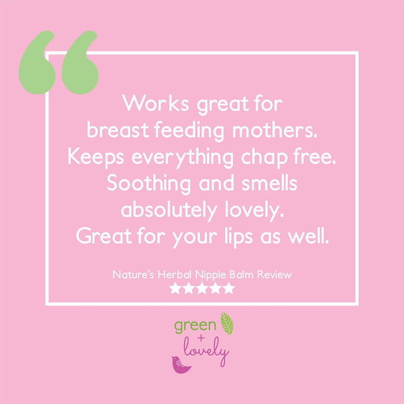 Nature's Herbal Nipple Balm, Calming Nursing Ointment, Breastfeeding Cream, Certified Organic. Easy Application, 2 x 0.5 oz Sticks. Silky & Calendula Infused. - NewNest Australia