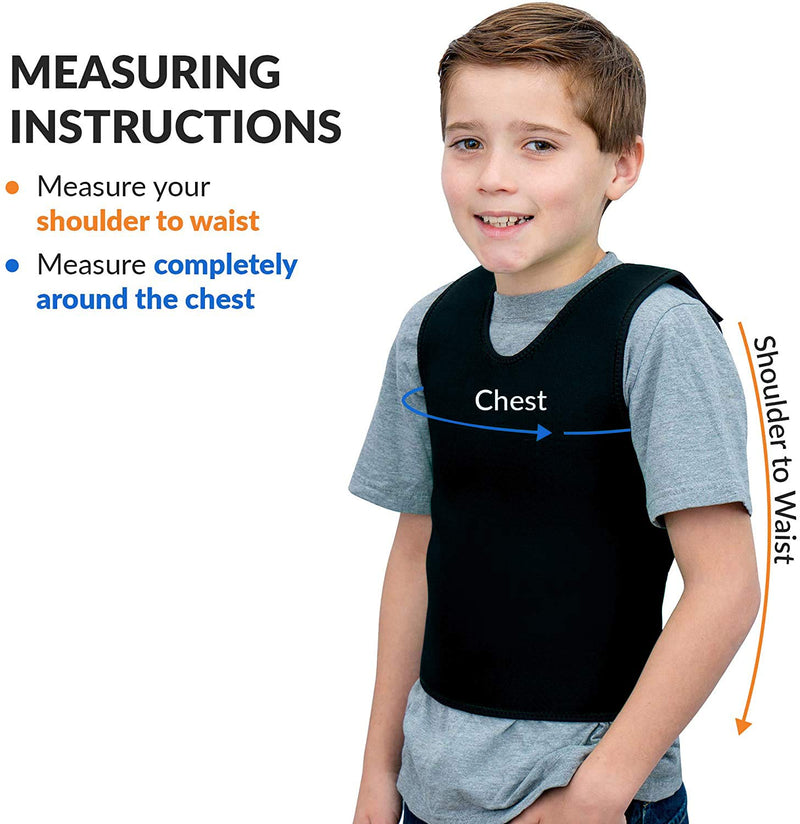 Special Supplies Sensory Compression Vest Deep Pressure Comfort for Autism, Hyperactivity, Mood Processing Disorders, Breathable, Form-Fitting, Kids and Adults (Black, X-Small 14x24 inches) Black X-Small (Pack of 1) - NewNest Australia