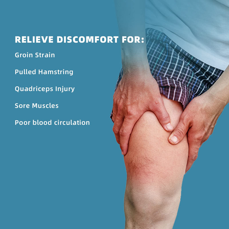 Compression Hip Brace Fits Right & Left Leg, Adjustable Groin Wrap Thigh Support Hamstring Sleeve for Relief Hip Pain Sciatica Arthritis Quad Muscle Strains Sports Protection for Men & Women - NewNest Australia