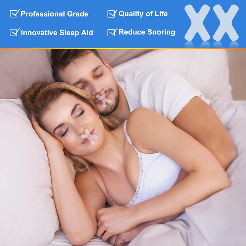 Sleep Strips, 120 Pcs Advanced Gentle Mouth Tape for Nose Breathing, Less Mouth Breathing, Anti Snoring Mouth Strips for Men Women, Stop Snoring Solution Device, Improved Nighttime Sleeping - NewNest Australia