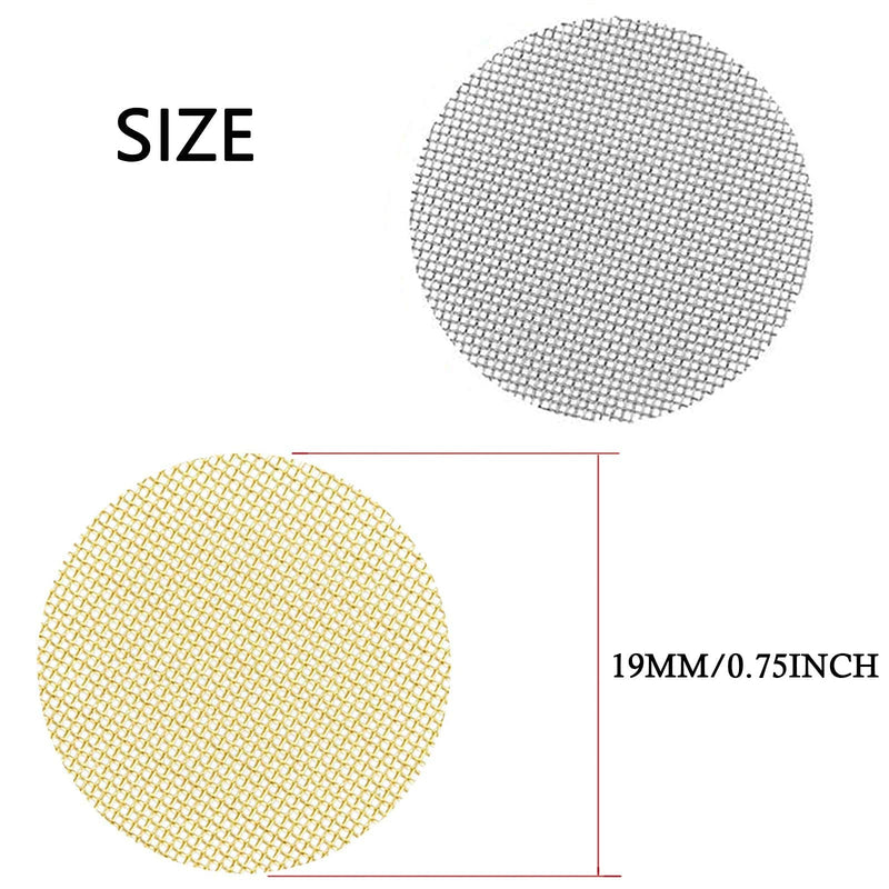 100pcs Pipe Screens, 3/4 Inch Pipe Filters, 50pcs Premium Stainless Steel Pipe Screens and 50pcs Brass Filters 100 Count (Pack of 1) - NewNest Australia