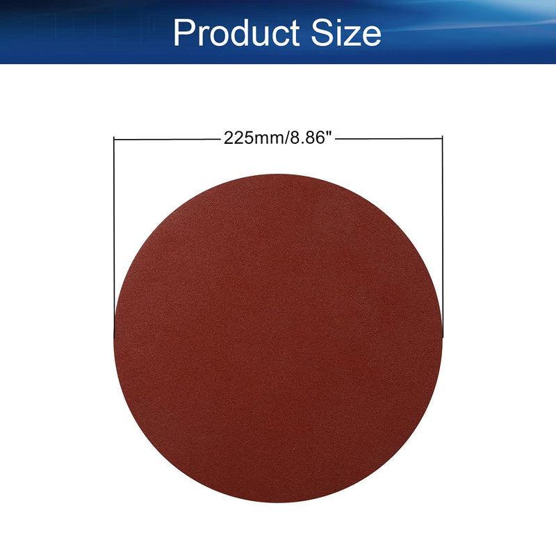 Auniwaig 9-Inch PSA Sanding Disc 100 Grit Aluminum Oxide Self Stick Adhesive Round Shape Sanding Paper NO-Hole for Random Orbital Sander and Belt Disc Sander 10PCS - NewNest Australia