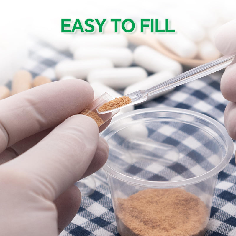 Angtaijn Empty Vegan Capsules Size 0 Clear Empty Capsules For Filling With 2 Micro Spoons, Diy Empty Capsules 0 Compatible With Capsule Filler Size 0, Pack Of 100 - NewNest Australia