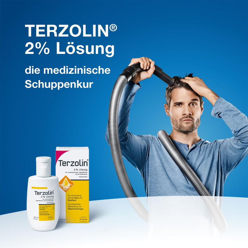 Terzolin medical dandruff treatment - 2% solution for use in young people and adults - 1 x 100 ml 100 ml (pack of 1) - NewNest Australia