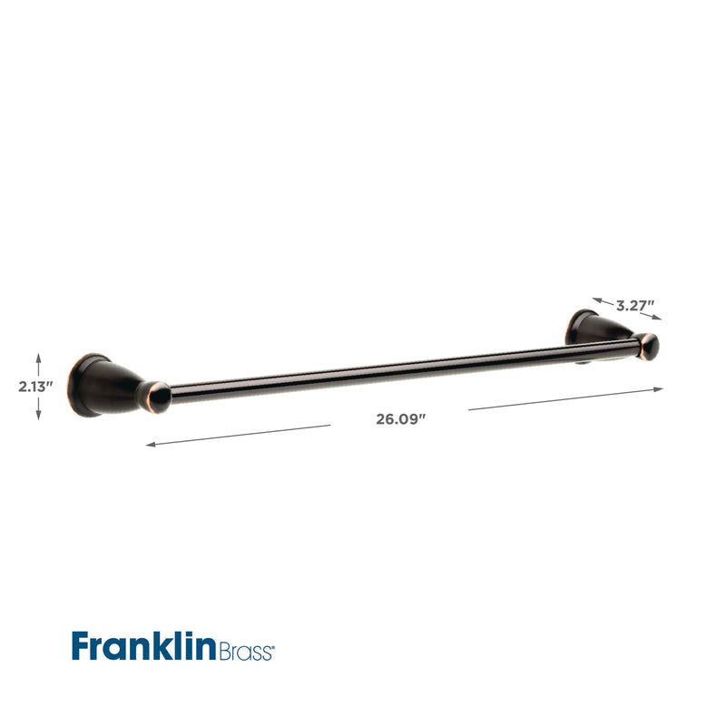 Franklin Brass Kinla Towel Bar, Oil Rubbed Bronze Bathroom Towel Holder, Bathroom Accessories, KIN24-OB1 - NewNest Australia