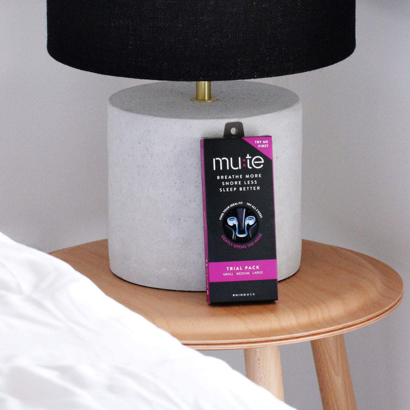 Rhinomed Limited Mute Nasal Dilator for Snore Reduction, Size Medium | Anti-Snoring Aid Solution | Improves Airflow | Comfortable Nose Vent, Transparent (EN-MUTE10MED-XX) - NewNest Australia