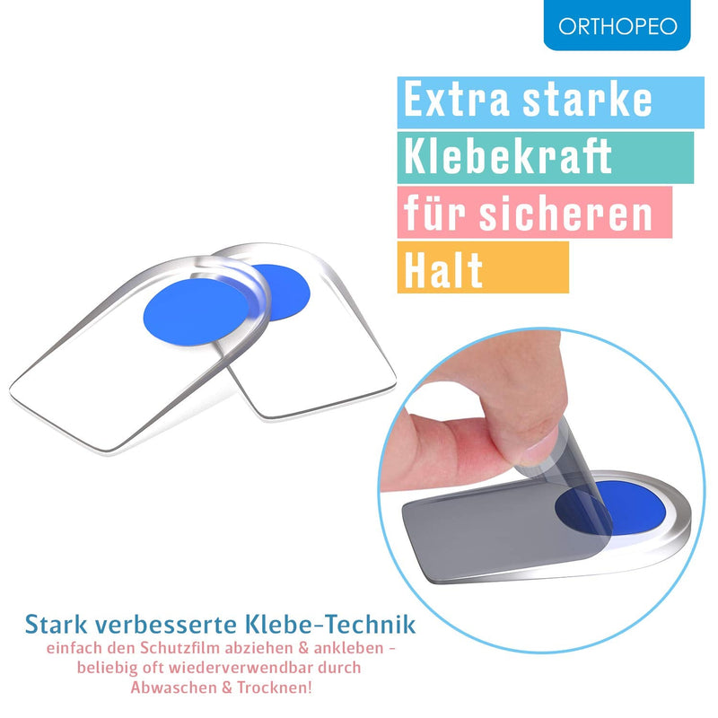 ORTHOPEO Premium Heel Spur Insoles I Heel Pads I Heel Cushions for Shoes IGel Silicone Insoles Heel Spurs for Women I 2 Pairs of Gel Insoles for the Heel IOrthopedic Gel Cushions IL 10.2 cm W 6.3 cm Pack of 4 (Pack of 1) - NewNest Australia