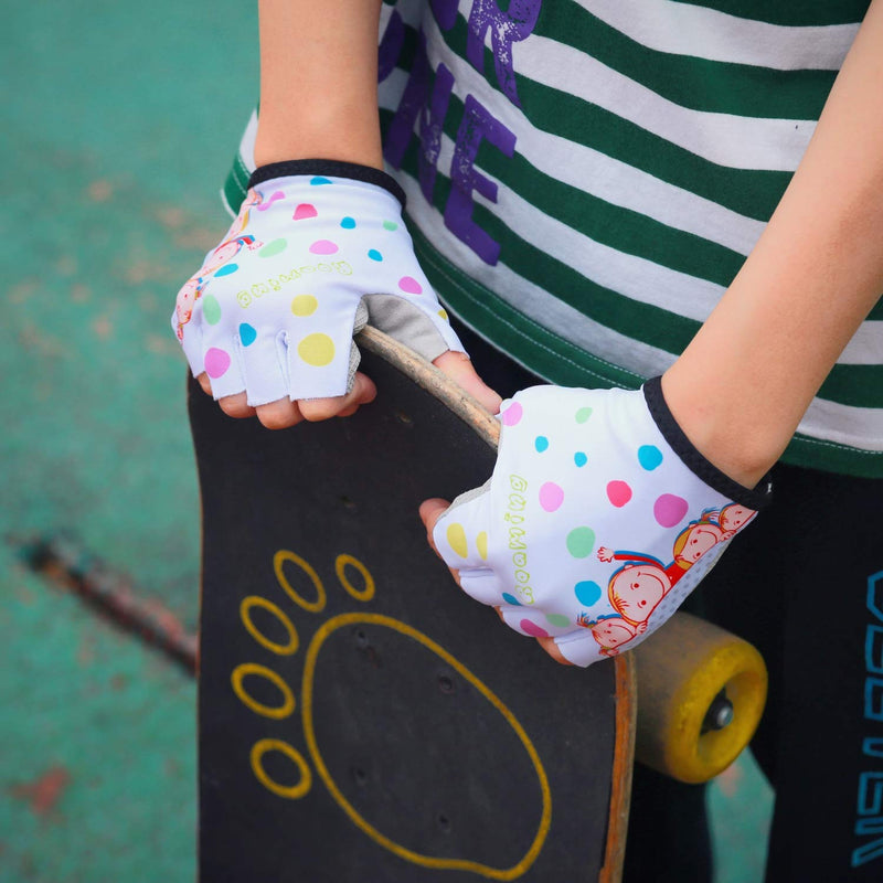 Roaming Kids Gloves for Age2-10, Great for Boys Girls Outdoor Sports,Biking,Cycling, Riding, Netball,Climbing, Monkey Bar,Scooter… XS (Around a Palm: 5.9") Happy Time - NewNest Australia