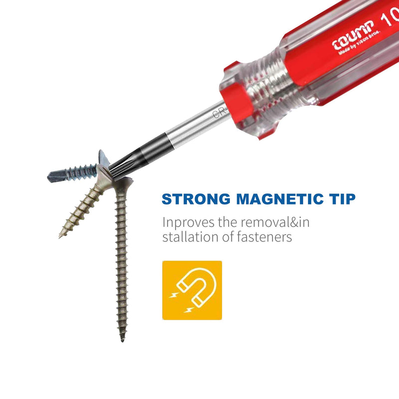 RONMAR 13-Piece Magnetic Torx Screwdrivers Set, Security Tamper Proof, T4、T5、T6、T7、T8、T9、T10、T15、T20、T25、T27、T30、T40 - NewNest Australia